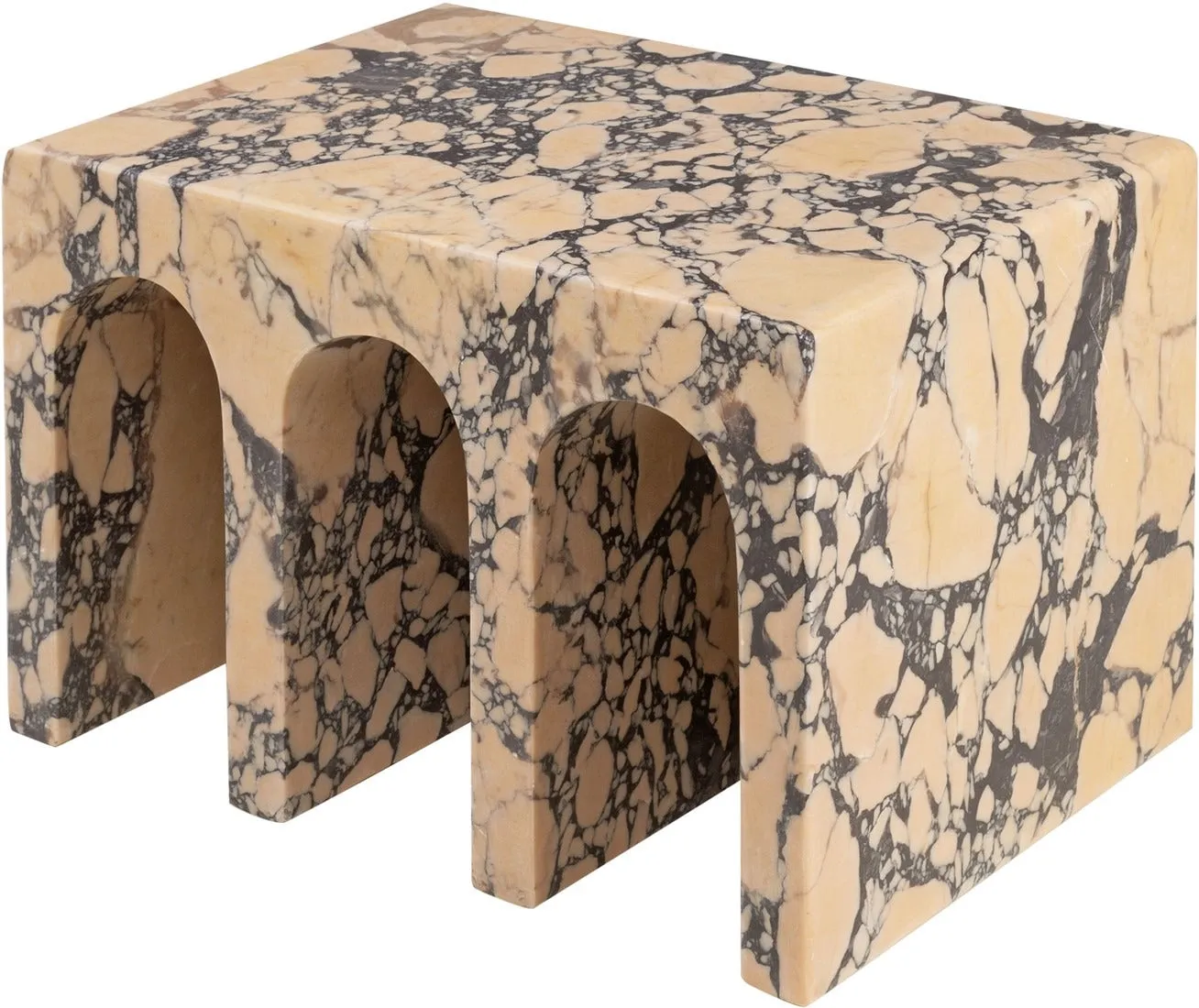 Prescott Nesting Table – Purple Breccia Marble