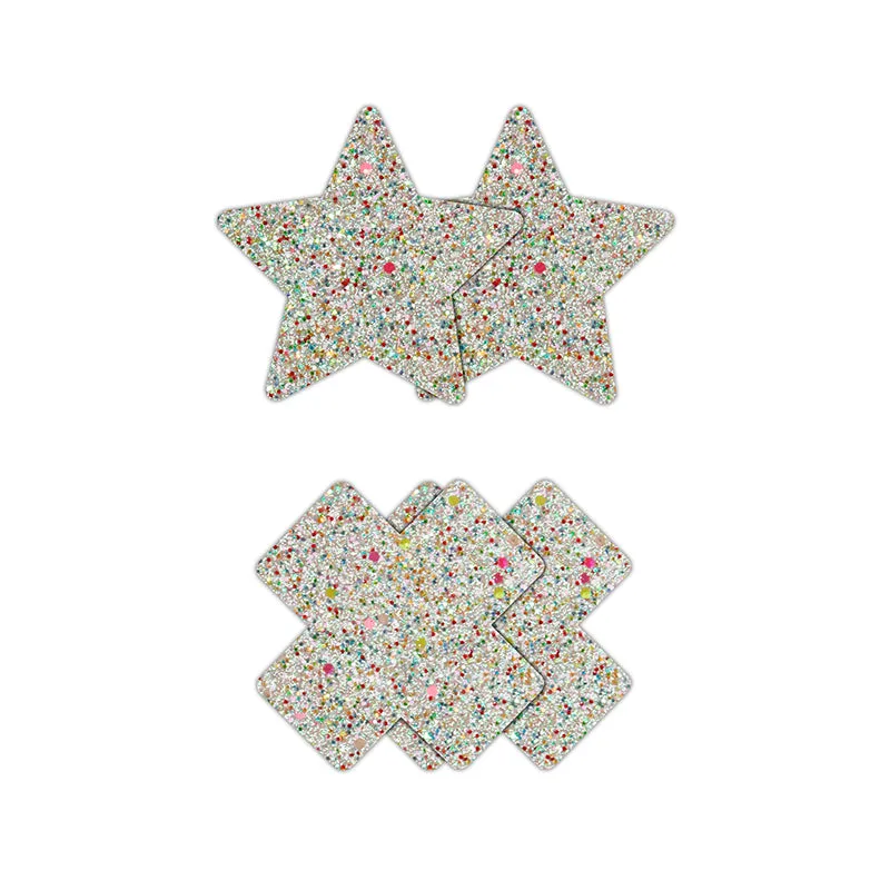 Pretty Pasties - Star & Cross - 2 Pair