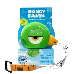 "Yaya" Green Bird STEM Measuring Tape 3-in-1 Tool