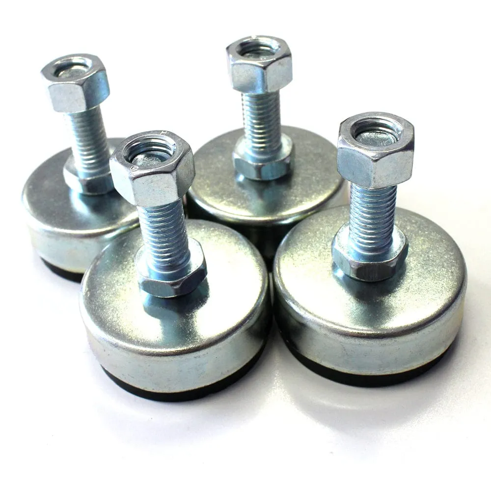 Set of 4 x Height Adjustable Feet for Cabinets and Tables