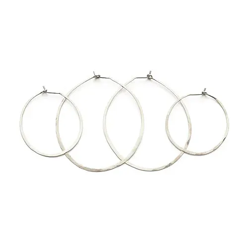 Silver Hoops