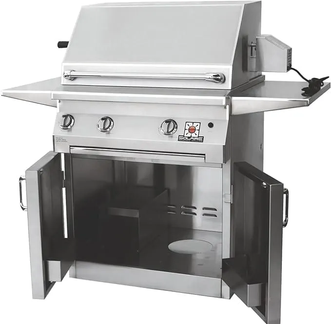 Solaire 42" Stainless Steel Freestanding Infrared Gas Grill w/ Rotisserie