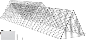 Vevor Chicken Tunnels 287" x 78.7" x 24.2" Portable with Corner Frames for Yard 2 Sets New