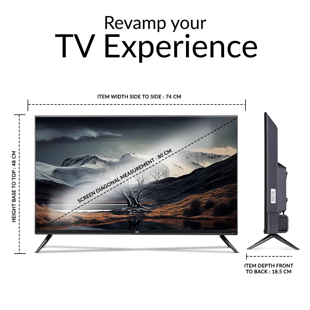 VISE (by Vijay Sales 80 cm (32 inches) HD LED TV VS32HAA8A (2022 Model Edition)