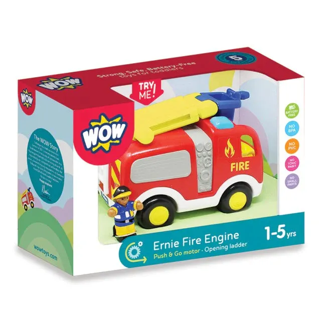 Wow Toys - Ernie Fire Engine Push and Go Toy